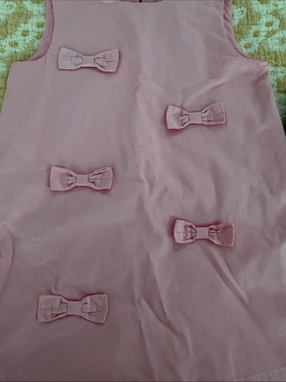 Habitat Pink Sleeveless Bow-Appliqué A-Line Dress 3T